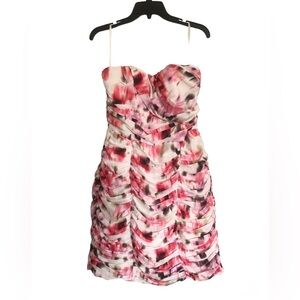 H&M | Strapless Floral Print Dress